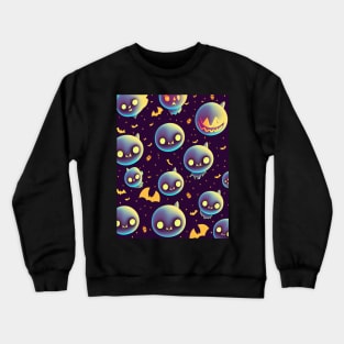 bats halloween cute Crewneck Sweatshirt